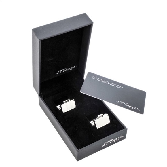 S.T. Dupont Stainless Steel Briefcase Cufflinks - Picture 1 of 3